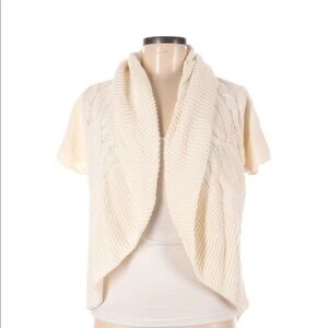 Express medium cream cotton thick cardigan